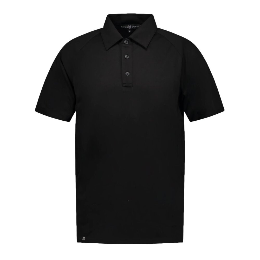 Flight Pilot Black Button Polo